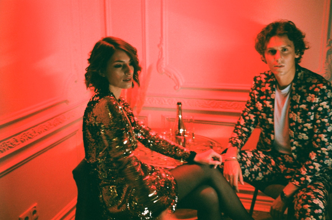 two people having cocktails